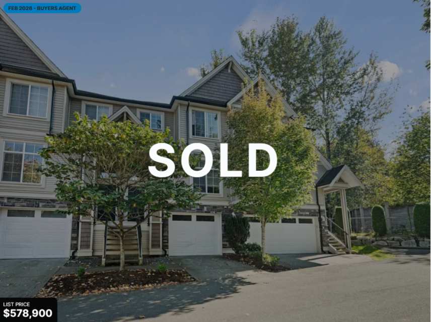 Townhouse sold in Promontory, Chilliwack