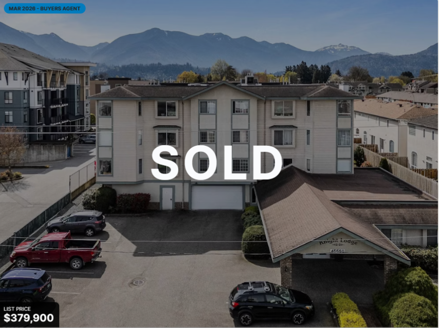 Condo sold in Sardis West Vedder Rd, Chilliwack